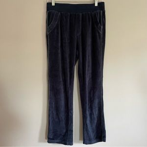 Marine Layer Midnight Blue Velour Track Pants • Size Small